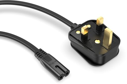 Superer 3 Meter Printer Cable, C7 Figure 8 Main Power Lead with UK Plug