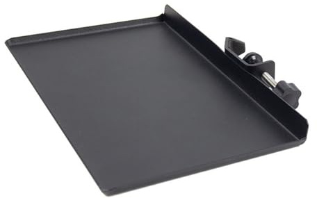 Mobestech Support de Microphone pour Carte Son Noir Plateau en Fer à Pince Rangement D'accessoires, pour Studio et Salle de Contrôle