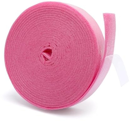 UOCAI Randdämmstreifen Selbstklebend, 50mm x 5mm x 10m Randdämmstreifen für Ausgleichsmasse, Entkopplungsband Selbstklebend, Dehnfugenband für Fußbodenheizung Estrich Abdichtung (Rosa)