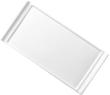 Milisten Japanese Style Ceramic Tray Sushi Plate Rectangular Bread Loaf Pan for Hospitality Food Presentation