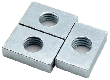 Tuercas Cuadradas 100 tuercas cuadradas M3 M4 M5 M6 M8, rectangulares, accesorio for perfil de aluminio, bloque deslizante, tuerca avellanada acero al carbono delgado(M6x20x10x4)
