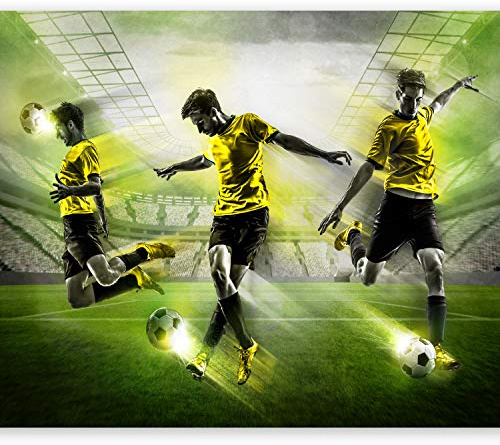 murando - Fototapete Vlies Fussballstadion, 350x256 cm, Schlafzimmer | Full HD Druck, 3D-Effekt, lichtbeständige Farben, ideal fürs Wohn- oder Schlafzimmer, schnelle Montage, lichtbeständig, edel