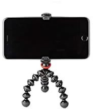JOBY GorillaPod Mobile Mini, Flexible Mini Tripod for Smartphones, Compatible with iPhone, Android and Windows Smartphones, for Content Creation, Vlogging, Live Streaming, Tik Tok - Black