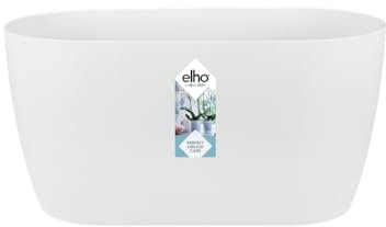Elho Brussels Orchid Duo 25 - Vaso per Orchidee - Interno - Ø 24.8 x H 12.0 cm - Bianco/White
