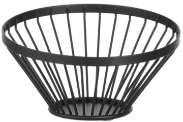 HENDI Frutero con ángulos redondeados negro - ø150x(H)80 mm