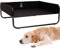 iNap Premium Elevated Dog Bed with Sides, Raised Pet Bed Cooling Camping Cot, Orthopaedic Steel Frame Design - Large