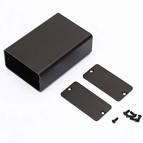 Leiterplatteninstrument, Aluminium Elektronische Projektbox Kühlbox DIY Schwarzes Gehäuse für PCB Junction 0,91 x 1,73 x 2,59 Zoll