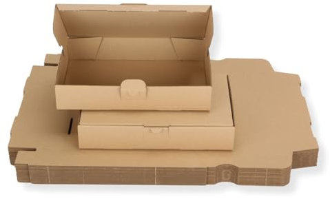 25 St. Maxibriefkarton 240 x 160 x 45 mm DIN A5 braun Warensendung Faltkarton, Warenpost, Klappdeckelkarton