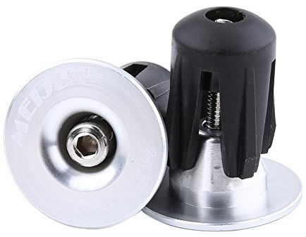 Alomejor 2 Stück Fahrrad Lenker Endstopfen Bunte Aluminiumlegierung Bike Bar Grip Plug Fahrradlenker Endkappen für Mountainbike Rennrad