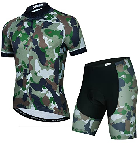 Herren Radtrikot + 5D Gepolsterte Shorts Anzug Bike Fahrradbekleidung Sport Set