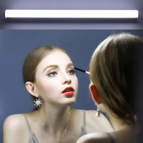 Kommode Makeup Licht, 31cm Stick Led Spiegel Make-Up Fülllichter Kabellose Waschtischbeleuchtung Bar Usb Wiederaufladbare Touch-Steuerung Dimmen, Für Schlafzimmer Badezimmer Kleiderschrank Camping