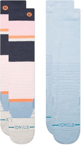 Stance Womens Powdered Mid Poly Snow 2-Pack Pink Fade Medium