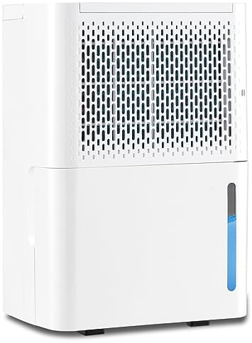 GOPLUS Deshumidificatuer d air 12L/Jour pour Chambre Portable, Bureau 10-15m², 3 Modes & Minuterie 24H, Mode Séchage, Réservoir d’Eau 2,1L, Déshumidificateur Electrique Silencieux, Salle de Bain, Cave