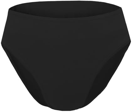 SPOFOR Youth Boys Full Seat Dance Belt Brief Bulge Hiding Brief Underwear Ballet and Cosplay Dancers Black