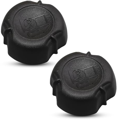Mtanlo 2pcs Tapón de depósito de combustible Reemplazo de pieza 397974 493017 692046 4221 4227,Negro,692046 Tapón para el tanque de gasolina de las cortadoras de césped Intek and Quantum