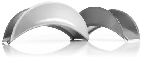 BigDean 2 Stück Gartenschlauchhalter aus Metall Silber - robuster Schlauchhalter zur Wandmontage - ideal auch als Kabelhalter - für Schläuche mit ½ Zoll oder ¾ Zoll Durchmesser