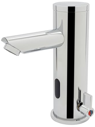 Rubinetto a infrarossi con sensore automatico automatico senza contatto, rubinetto monocomando per il bagno, rubinetti lavabi da bagno.