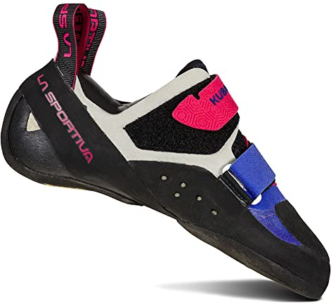 La Sportiva Women's Kubo Rock Climbing Shoes, Royal/Love Potion, 8 US, 39.5 EU