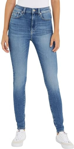 Tommy Jeans Donna Jeans Sylvia Skinny Vita Alta, Blu (Denim Medium), 32W/24L