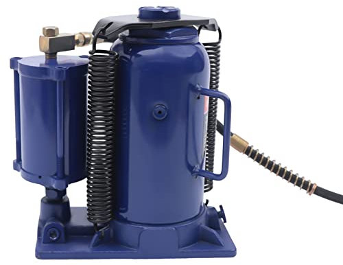 Hydraulikheber, 20 Ton Hydraulischer Flaschenheber 10.2-20.08 High Hydraulic Bottle Jack Kompakter Wagenheber Flaschenwagenheber aus Stahl, Pneumatisch