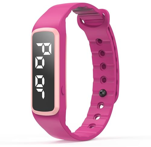 Digital Kinderuhr Armbanduhr Kinder Digitaluhr Fitnessarmband Schrittzähler Kinder Junge Mädchen Fitnessuhr ohne App und Handy Schlaftracker Wecker Fitness Tracker Kinder Uhr Wasserdicht Kalorien