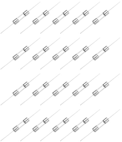 QUARKZMAN 3A Glassicherung 5x20mm, 20 Stück Schnellschlag Auslösecharakteristik 250V Sicherung für Leiterplatten Elektronische Geräte Haushaltsgeräte