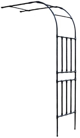 Treillis extérieur en métal pour arches de jardin, support mural pour roses grimpantes, décoration florale, treillage pergola pour jardinage vertical (150 x 24 cm)