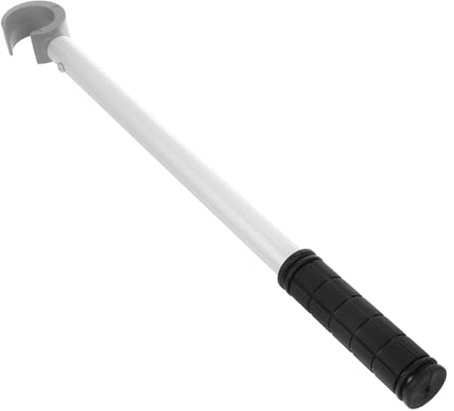 Zerodeko Window Blind Rod Push Pull Blind Rod 0.4m Fixed Gray C-shaped Middle-hinge Card Holder for Cordless Window Shades