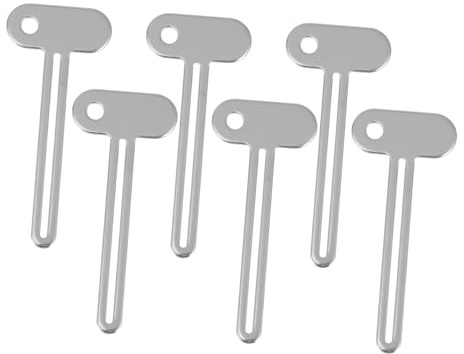 Didiseaon Presse-tubes pour Dentifrice et Crème Lot de 6 Outil Polyvalent en Alliage D'aluminium Argenté pour Usage Domestique et Bureau