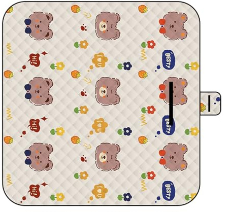 Erconsso Coperta da Picnic Impermeabile - Coperta per Prato - Tappeto Gioco Con Stampa Animali 150x200 Cm Impermeabile Lavabile Antisabbia Per Esterni Divano Campeggio Escursionismo Parco