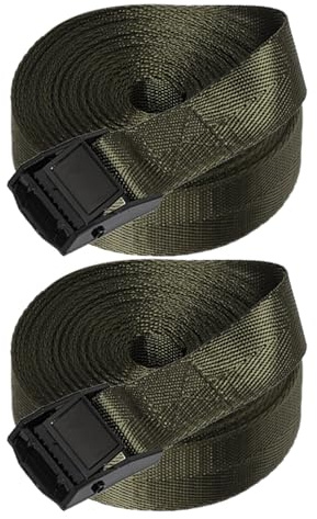 HEALEEP Lot de 2 Sangles de Maintien pour Appareil Photo, Ceinture D'extérieur en Nylon Haute Densité, Couleur Vert Militaire, Réglable et Robuste, Accessoires Pratiques pour Chasse
