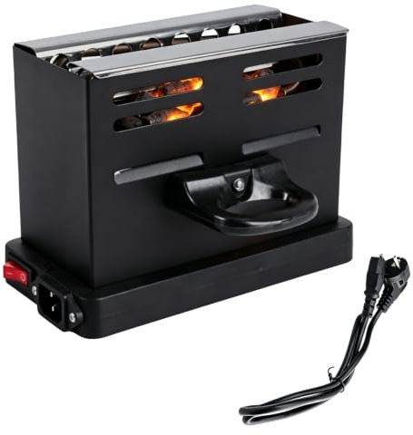 Elektrisk koltändare: 800 W lång typ kolgrill elektrisk, litet kol elektrisk kolgrilltändare, bärbar effektivt värmesystem grilltändare för fester och hushåll