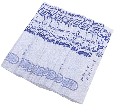 Alipis Bustine in Carta Bianca per Bacchette Monouso 100 Pezzi Design Raffinato per Ristoranti Cinesi e Noodle Shop, Assicurano Igiene e Comodo Servizio a Tavola