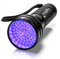 MODOAO Lampe de poche UV Lumière noire Détecteur UV pour chien/chat/animal domestique Détection des taches sèches sur tapis/tapis/sol (lot de 1, 9 LED)