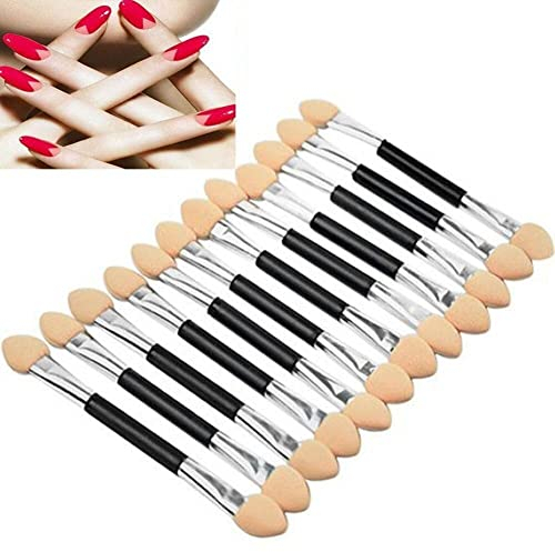 JOY STORE 6 pennelli per ombretto con punta in spugna. Pennelli per applicare il trucco con doppia punta in spugna.