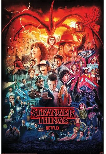 Pyramid International Poster Stranger Things 4 Seasons montaggio