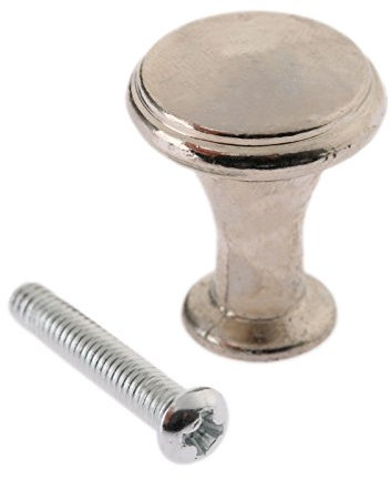 COTBY Antik Messing Möbelgriff Schrank Runde Zieht Möbelbeschläge Dekorative Mini Schmuckschatulle Schublade Schrank Türgriff, Silber(Silber)