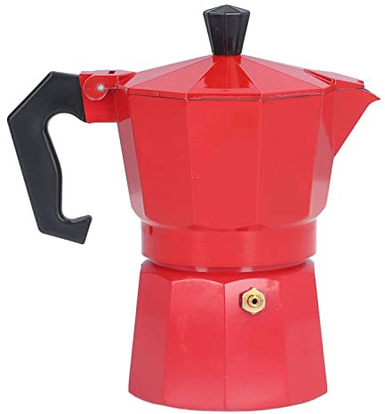 Wallfire Caffettiera elettrica, 150 ml 3 tazze caffettiera in alluminio percolator Italian Caffè Home Moka Caffettiera elettrica per Mocha, cappuccino, latte