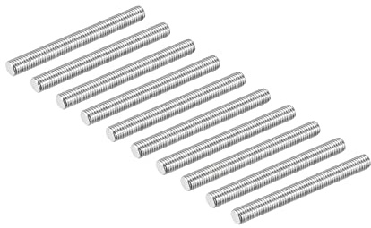DMiotech Tige Filetée M8, 10 Pcs M8 x 80mm Tige Entièrement Filetée en Acier Inoxydable 304 Droite Main Filetages Tige Barre Goujons Colliers et Boulons en U