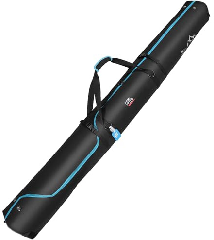 KEMIMOTO Fully Padded Ski Bag 200cm (78.74), Snow Travel Case Card Holder