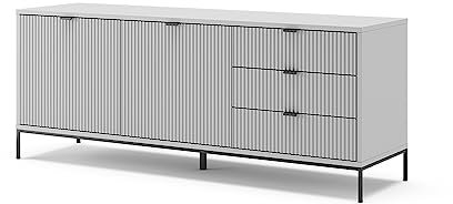 Vicco Lowboard Eliza, Fernsehtisch, Grau, 150.1 x 60 cm