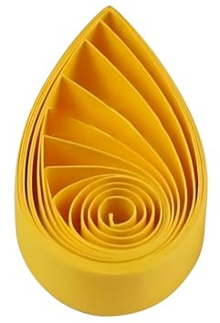 Pestal Papierstreifen aus Papier, 10 mm, Papier-Quilling-Streifen zum Basteln, farbige Origami-Papierstreifen, 1 cm, 120 Stück, Länge 53,3 cm, Papierstreifen (Gold Nr. 12)