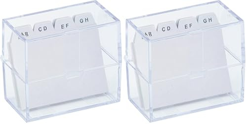 K3T 65981 Karteikasten A8 mit Register A-Z (Packung mit 2)