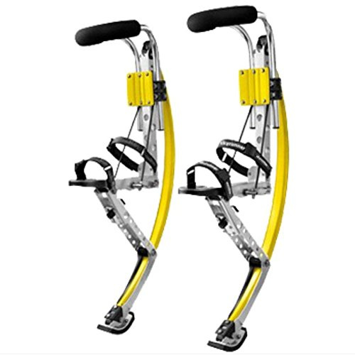 Känguru -Schuhe Springen Stelzen - Gelb 90~110 kg - ideal für Flips, Tricks, Bewegung, Fitness, Cardio - Männer Frauen, die Schuhe hüpfen
