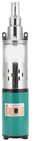 HYZHANHONG Solar Submersible Well Pump DC 12V 200W Deep Well Pump Stainless Steel Screw Pump Used for Irrigation, Car Washing, Water Intake, Drainage, Etc