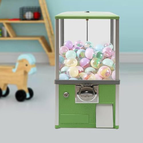 WANGYYDS Máquinas Expendedoras para Empresas, Mini Máquina Expendedora De Dulces, Mini Máquina Expendedora De Dulces con Carrusel, Dispensador De Cápsulas con Cerraduras, Multicolor,Green