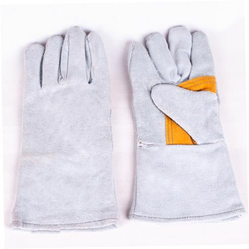 KITANDOVE 1paar Verschleißfeste Schweißhandschuhe Super Durable Handschuhe Für Schweißer Multifunktionale Arbeitshandschuhe Für Zuhause Dunkelgrau