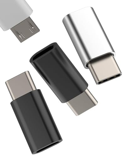 Adaptador micro USB a USB C (3 unidades) tipo C macho a Android hembra, cable de carga convertidor para Apple iPhone 16 15 Pro Max, cable de transferencia de datos, controlador para iPad Dongle