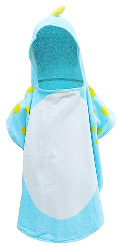 ULDIGI Junge Mädchen Kapuzenbadetuch Dinosaurier Aus Reiner Baumwolle Saugfähiger Badeponcho Für Junge Mädchen Und Kleinkinder Weiches Hautfreundliches Duschtuch Für Schwimmen Und Strand