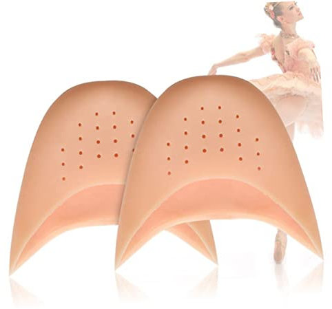 FRCOLOR Silicagel Fußspitzenpolster Zehenschutz Für Ballett Spitzenschuhe Und High Heels Hautfarbene Weiche Silikon Gel Pads Mit Atmungsöffnungen Zum Druckausgleich Und Schmerzlinderung